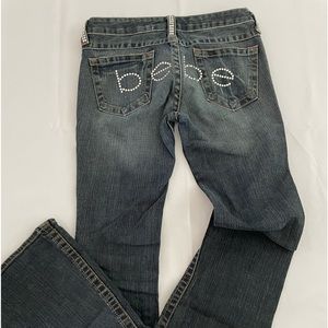 Bebe women jeans. Good conditions. Low rise.